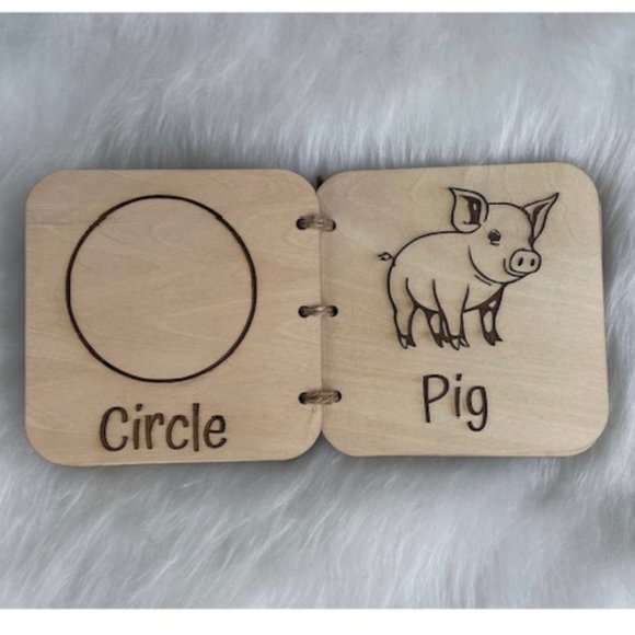 Children's Books Baby Book Baby Shower Gift Baby Gift Wood Books - Picture 7 of 8